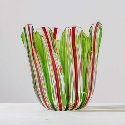 FAZZOLETTO A CANNE VERDE